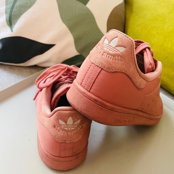 STAN SMITH quilted pink sneakers  size 7 1/2 - Picture 4 of 11